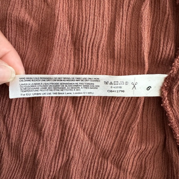 Free People Look into the Sun Terracotta Backless Maxi Dress Cut out Size Small - Picture 11 of 12